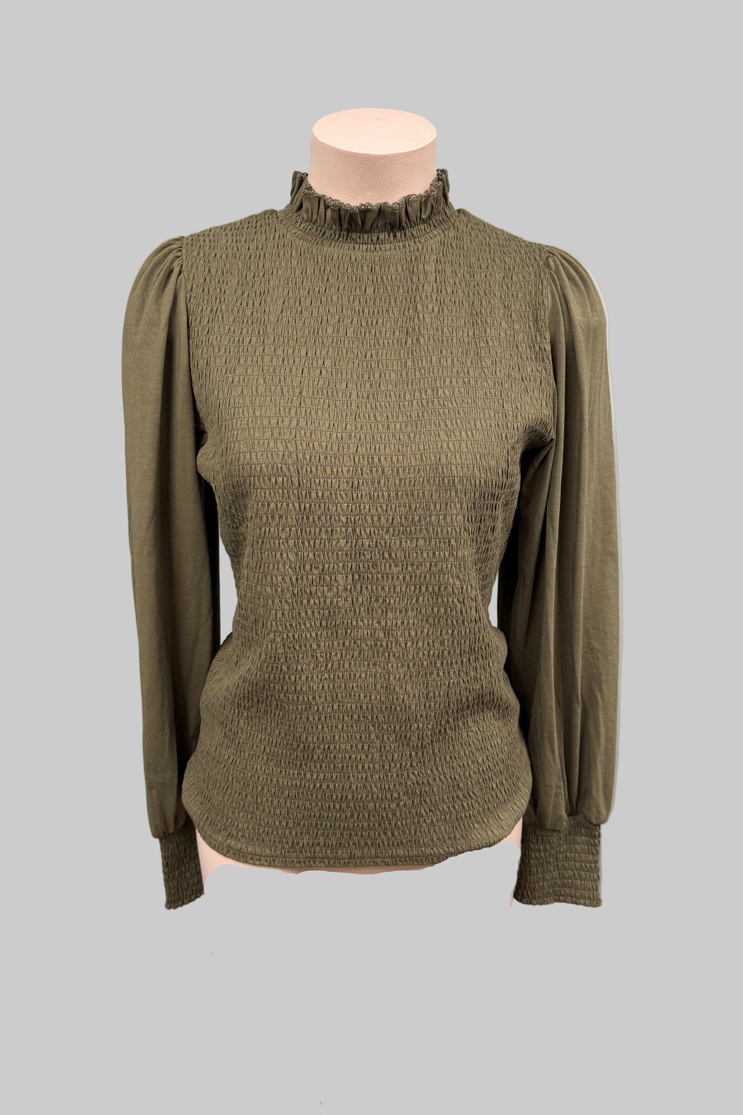 Decjuba Olive Green Top Size M