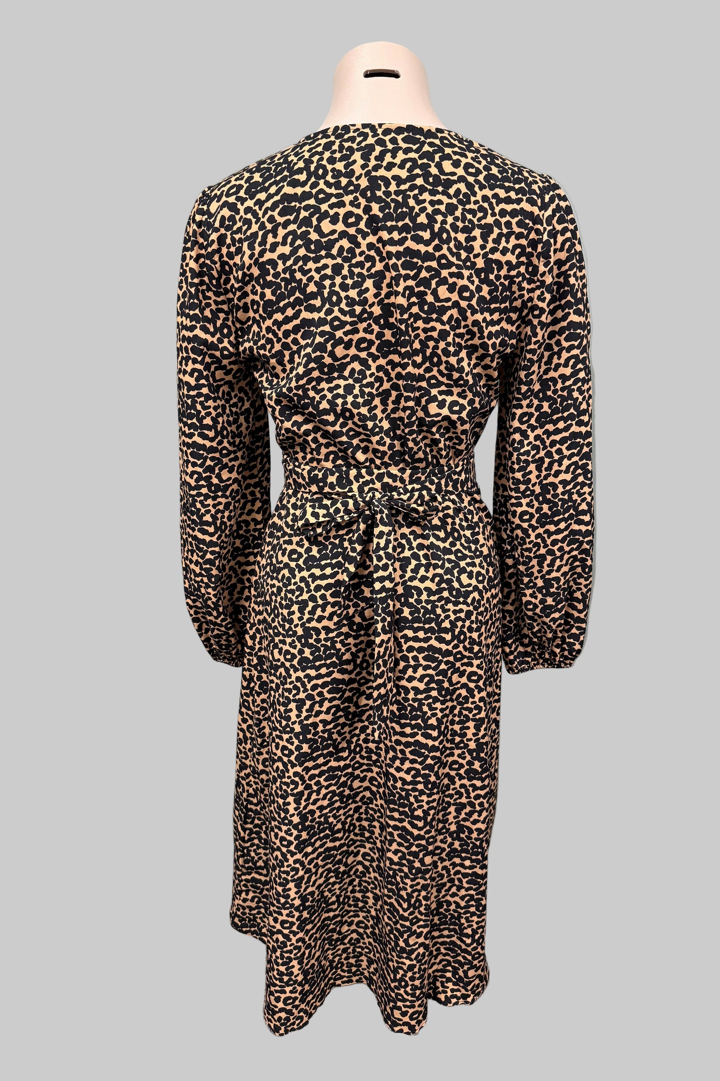 Lipsy Leopard Print Wrap Dress Size 14