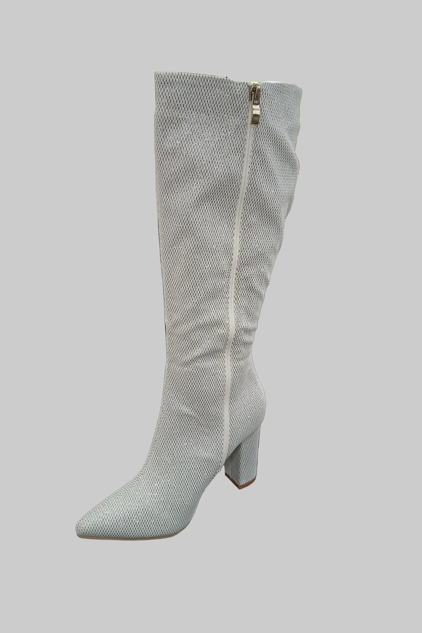 Silver Boots Size 38