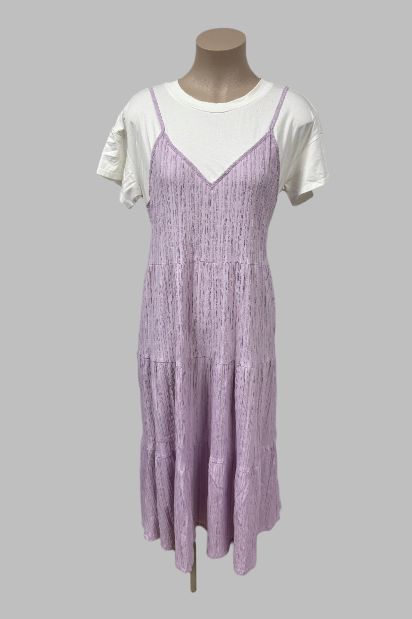 Mineral White and Purple Dress Size 14