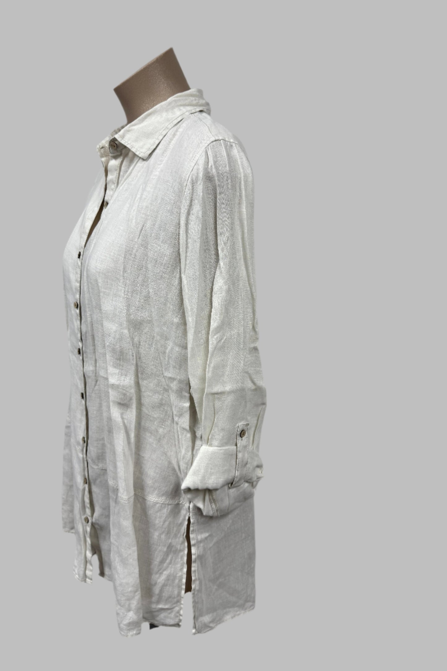 Tahari Linen Shirt Size L