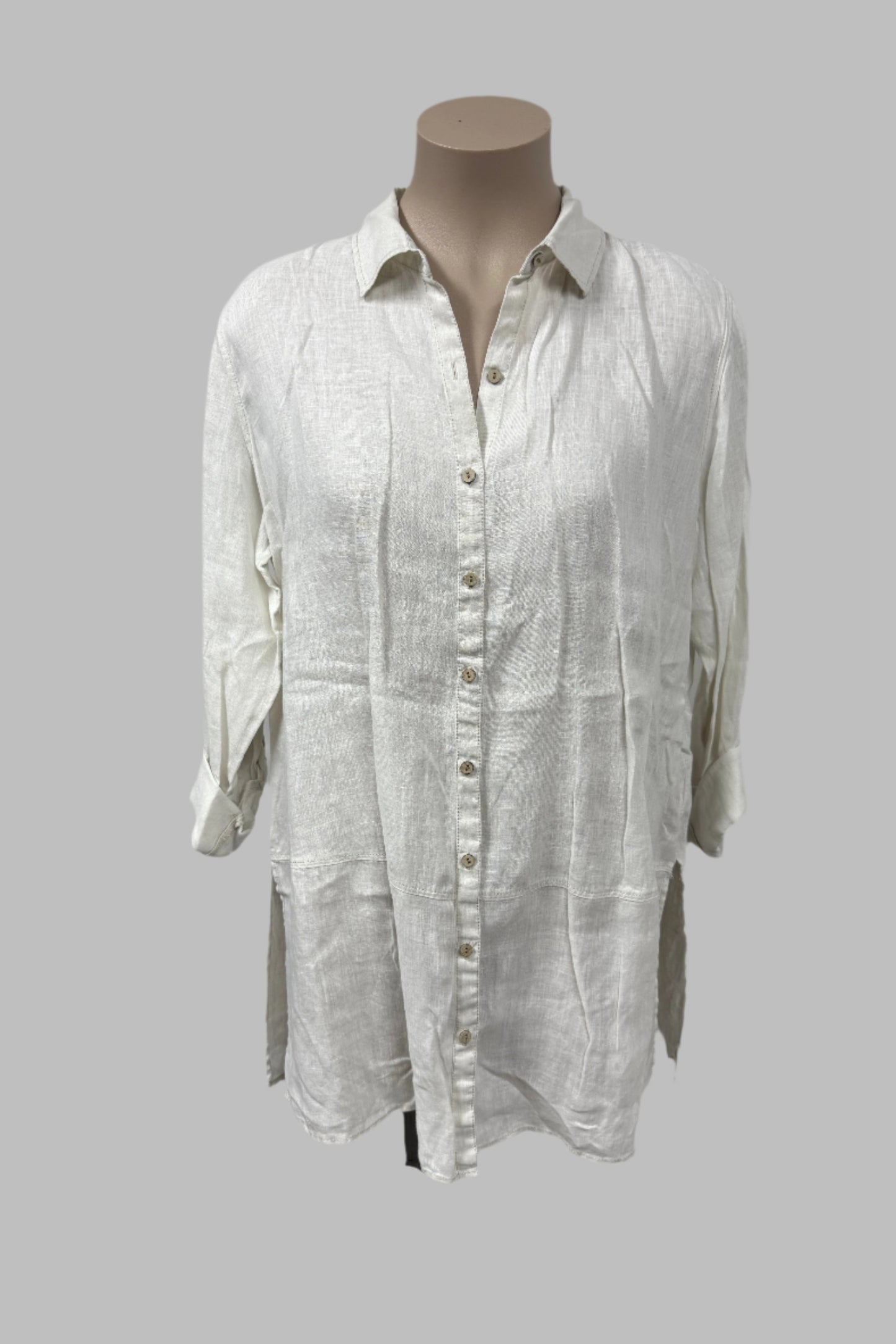 Tahari Linen Shirt Size L