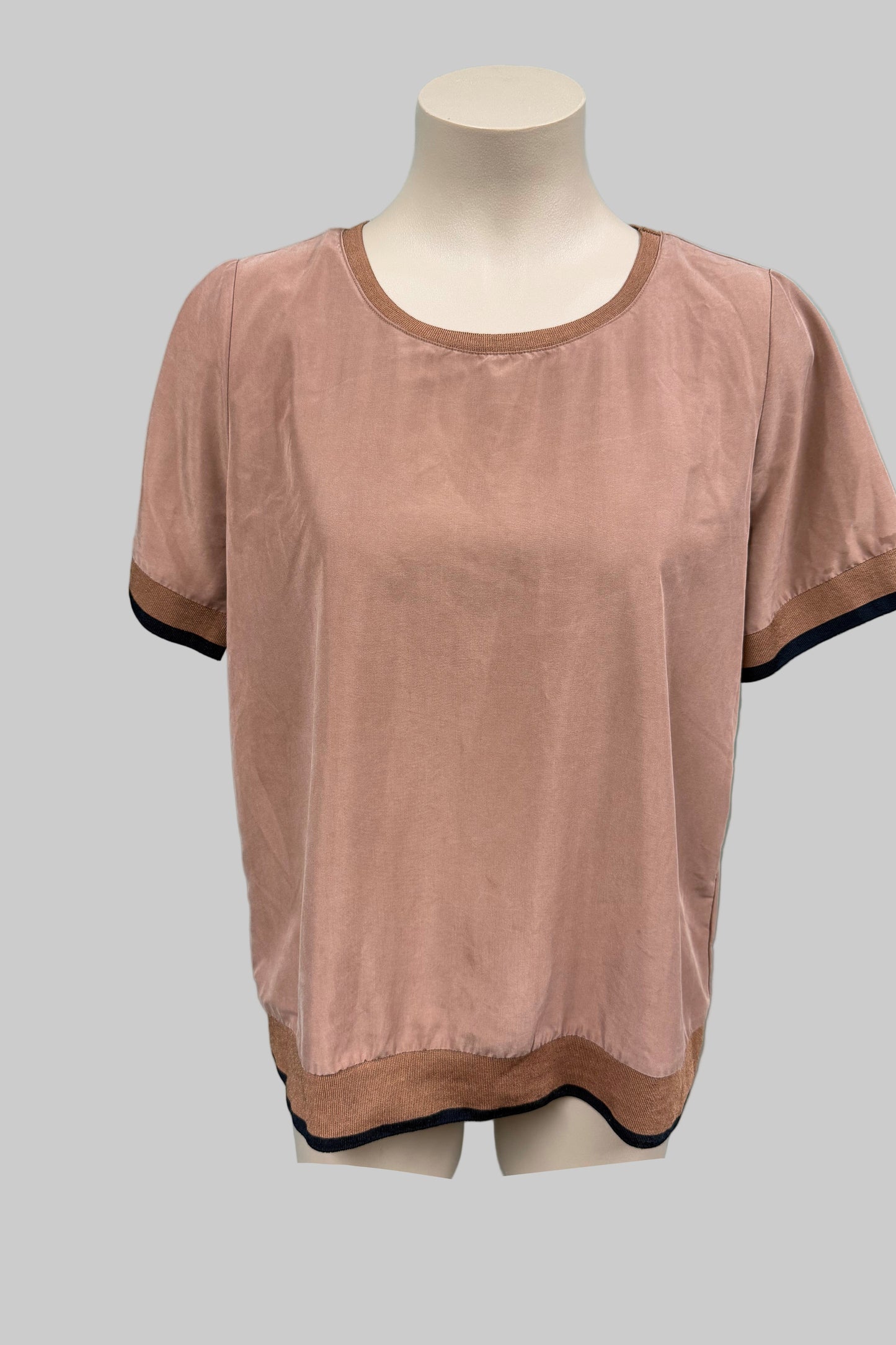 Zest Brown Top Size 14