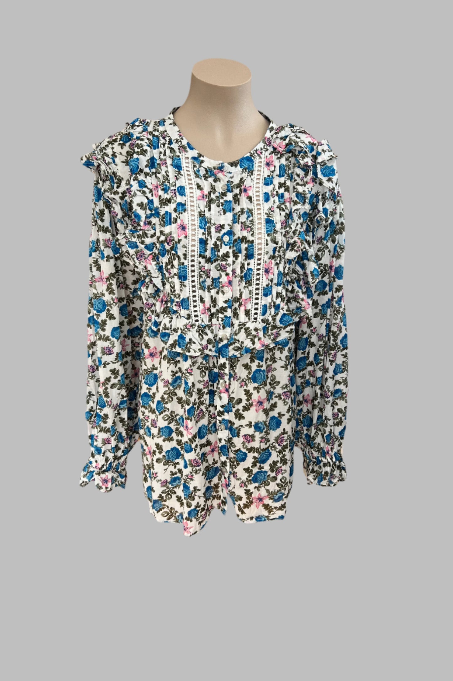River Island Plus Floral Top Size 28