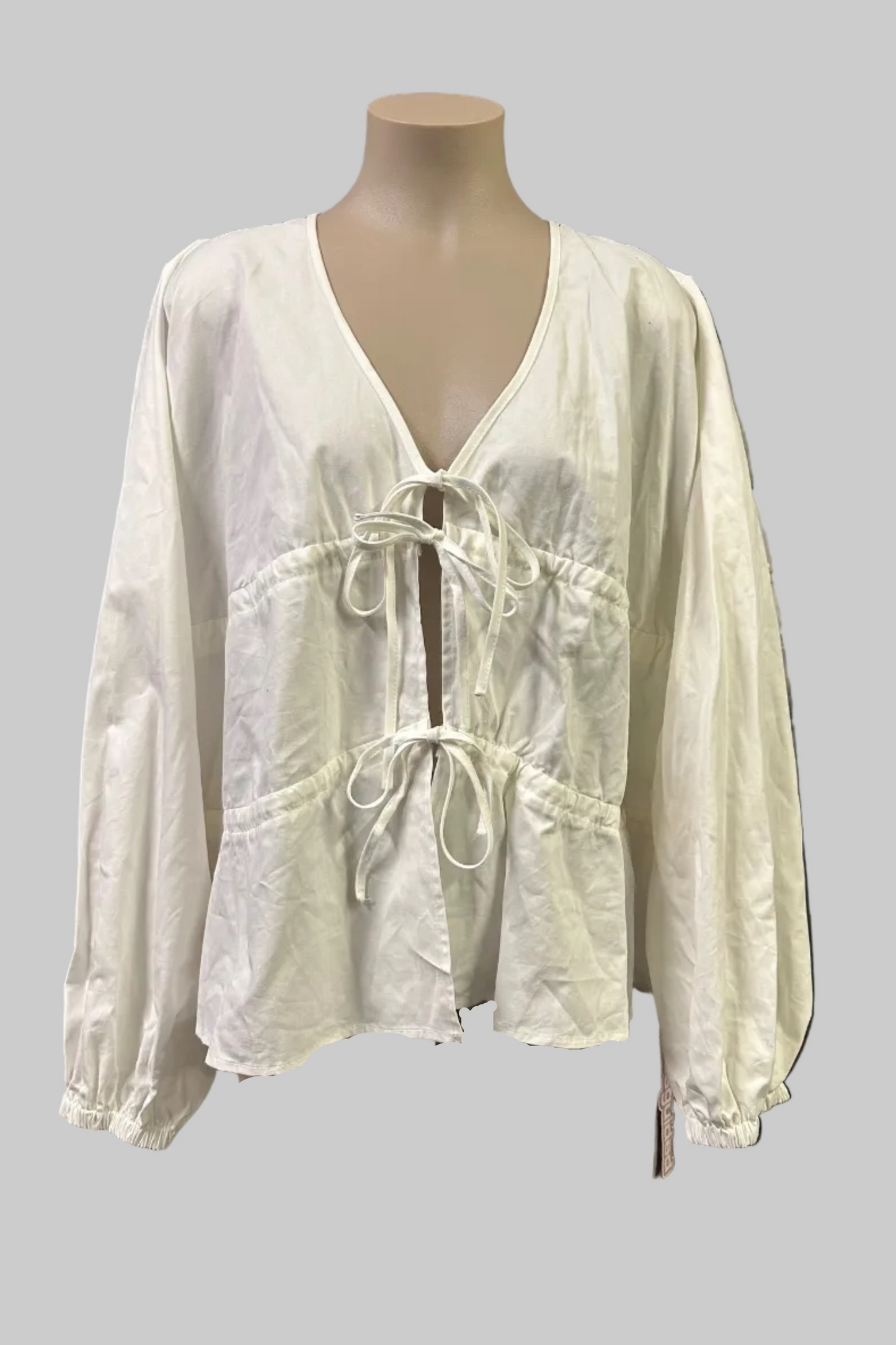 Missguided Bow Blouse Size XL