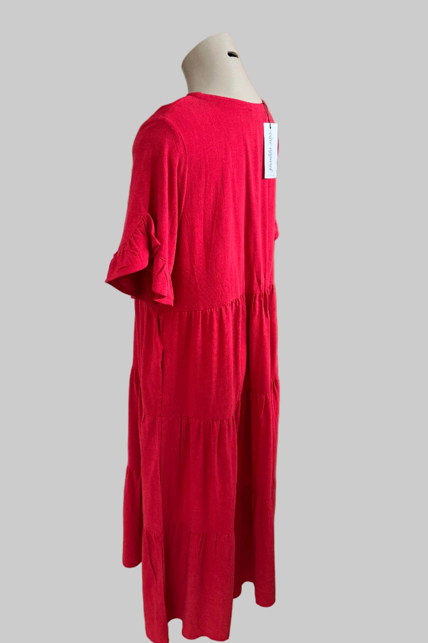 Vine Apparel Red Dress Size 12