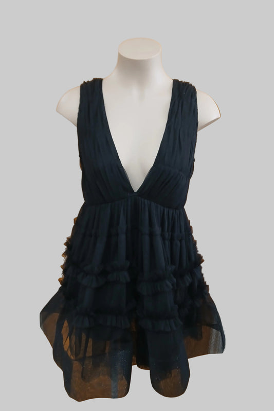 Lace & Beads Black Dress Size 14