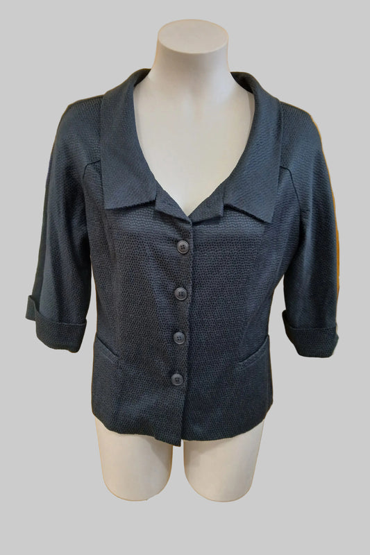 Anne Mardell Black Top Size 14