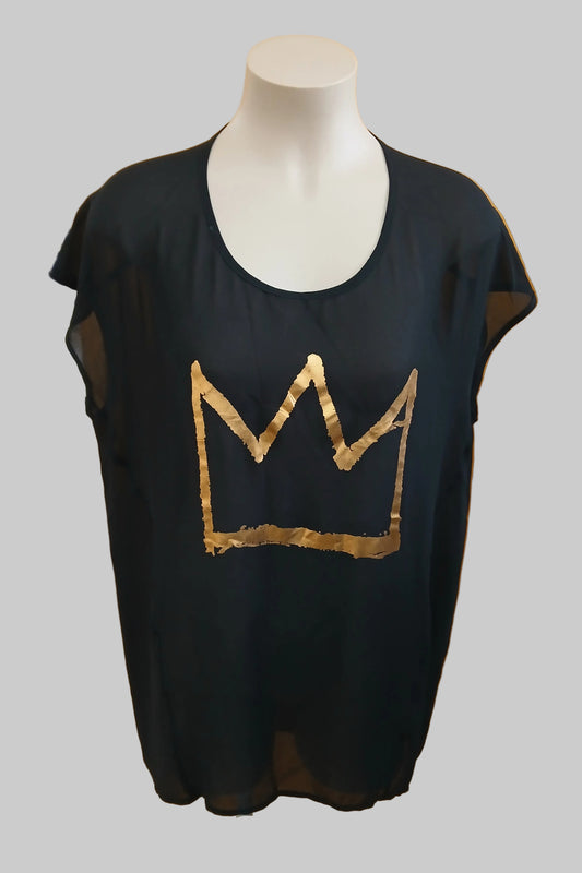 Charlo Black Top Size 14