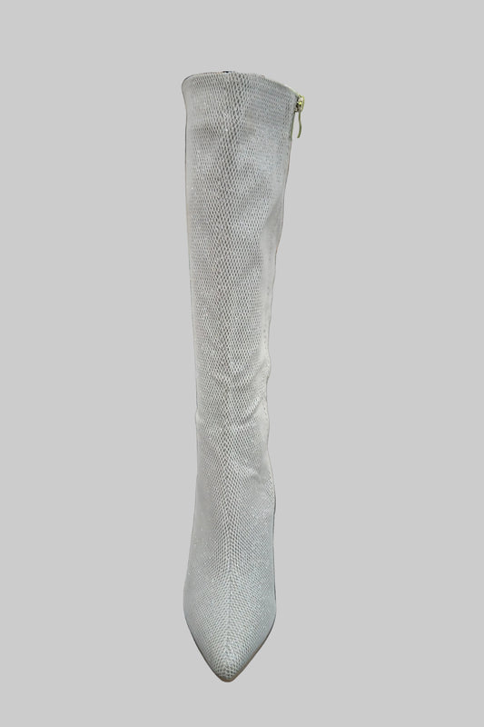 Silver Boots Size 38