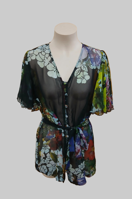 Redhead Floral Top Size 12