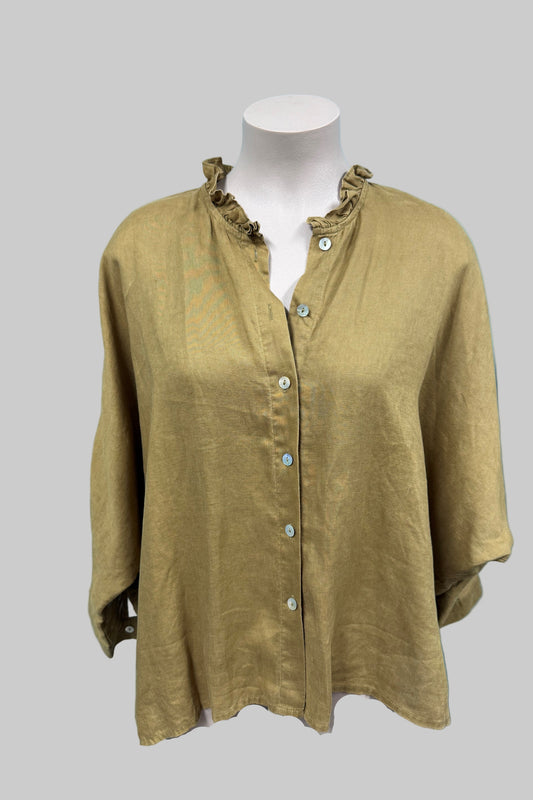 eb&ive Mustard Blouse Size OSFA