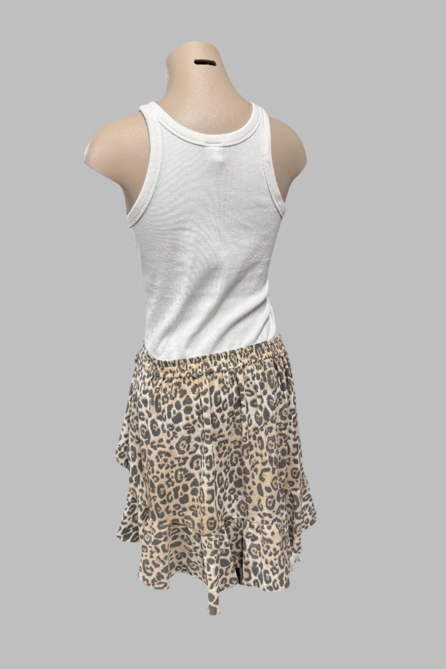 Decjuba Leopard Print Skirt Size L