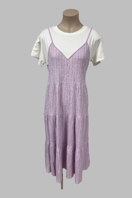 Mineral White and Purple Dress Size 14
