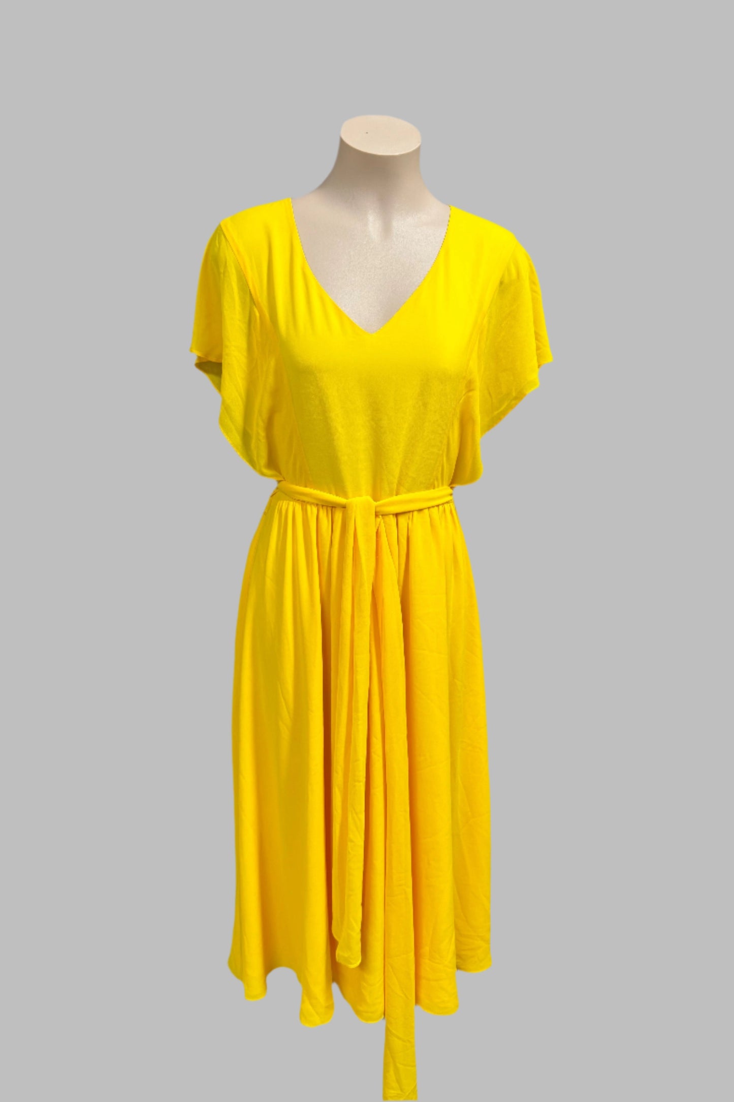 Cue Yellow Dress Size 10