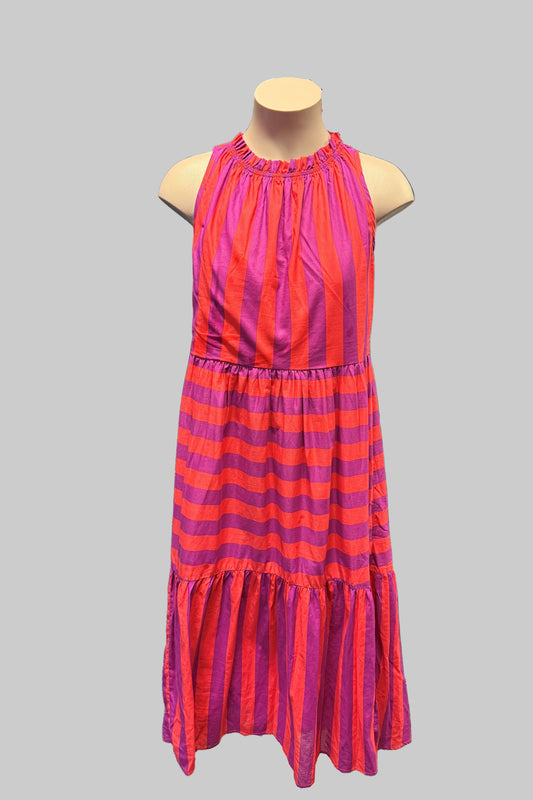 Holiday Stripped Dress Size S