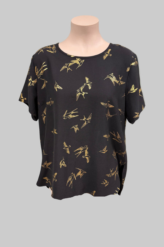 Whistle Black Top Size 16