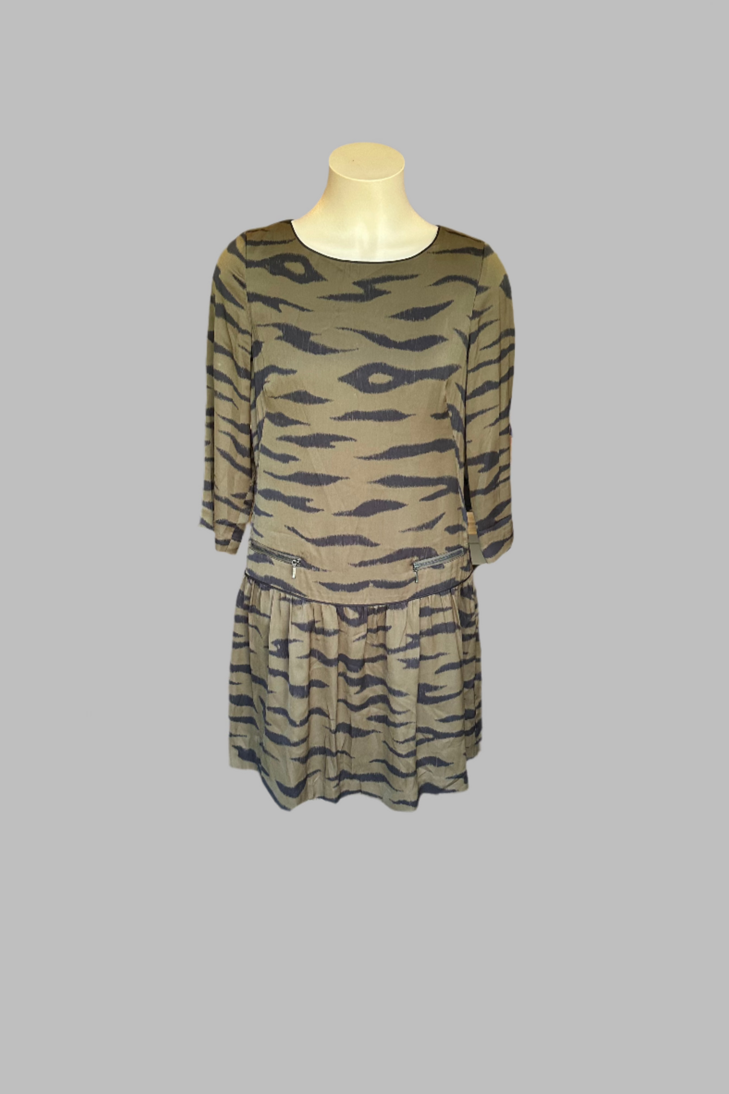 Country Road Zebra Green Dress Size 10