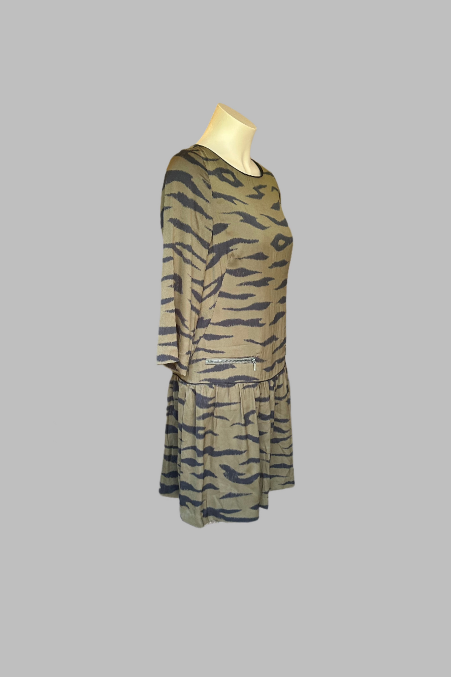 Country Road Zebra Green Dress Size 10