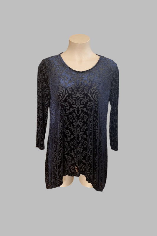 Capture Navy Blue Top Size 12
