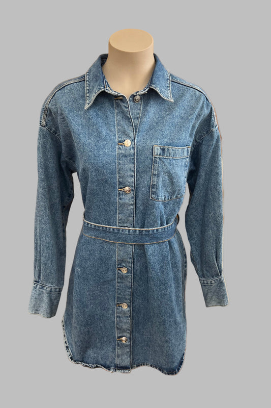 H&M Denim Blue Dress Size M