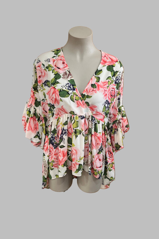 Charlo Floral Top Size M/L