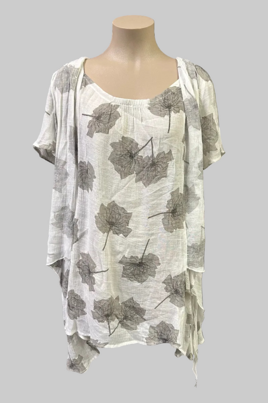 Izabel London Floral Top Size XL