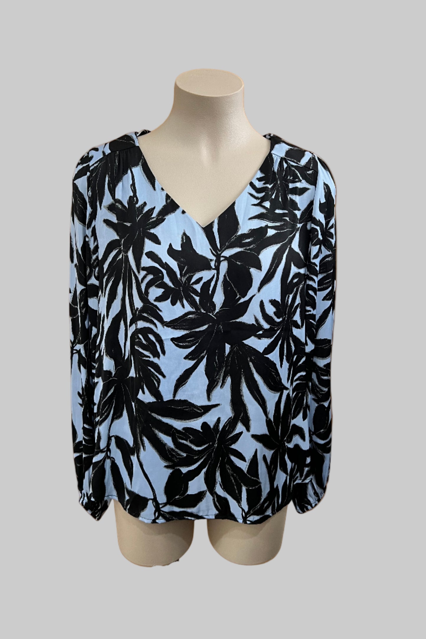 Oliver Black Floral Top Size 12