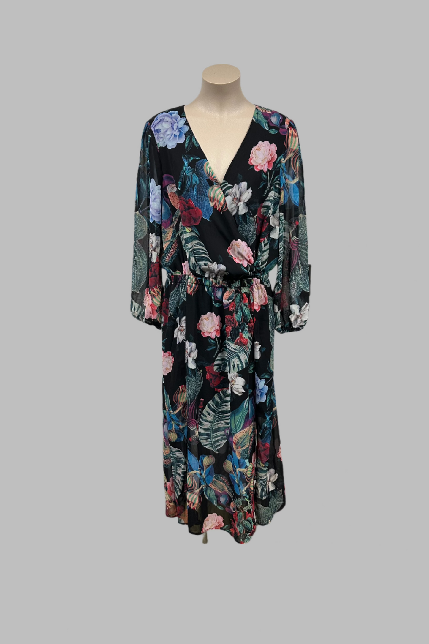 Stella Royal Floral Dress Size 2 (18)