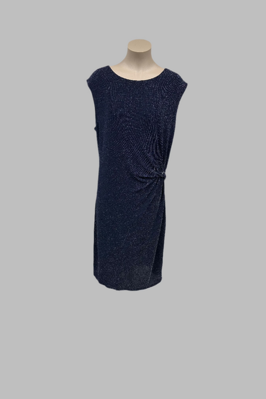 Harlow Navy Glitter Dress Size 16