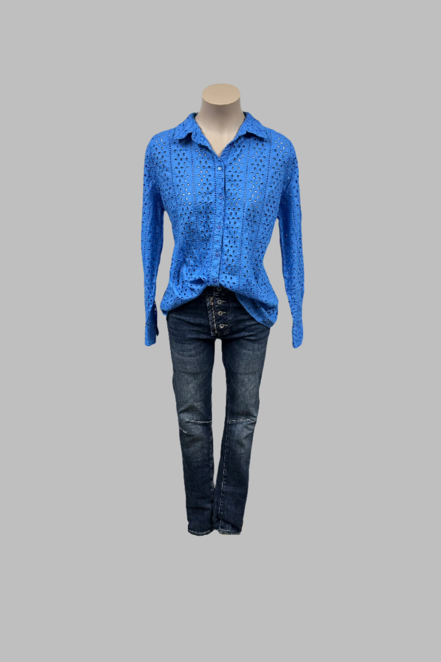 Forever New Blue Blouse Size 12