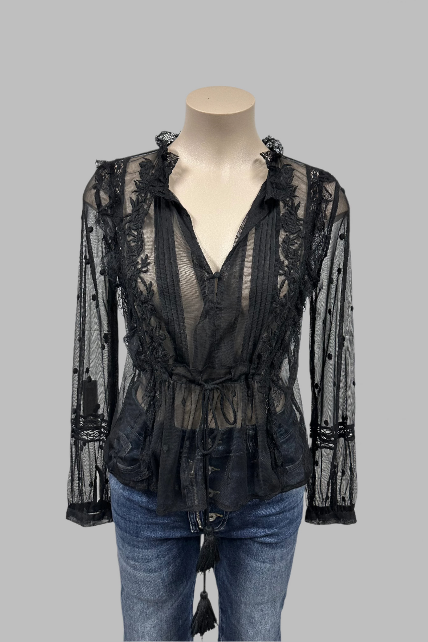 Zara Black Blouse Size M