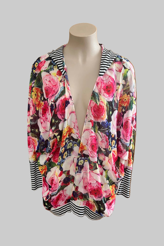 Stella Royal Floral Top Size 1/2